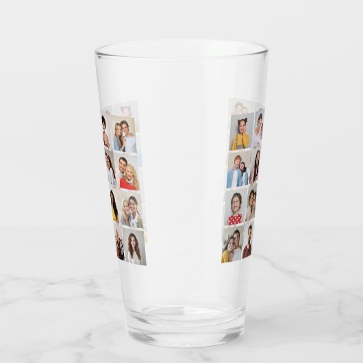 Creëer Uw eigen 16 Fotocollage Glas (Rechts)