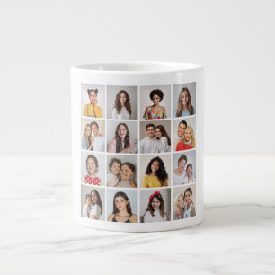 Creëer Uw eigen 16 Fotocollage Grote Koffiekop
