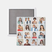 Creëer Uw eigen 16 Fotocollage Magneet (Voorkant / Achterkant)