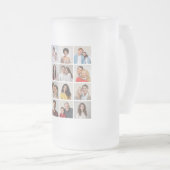 Creëer Uw eigen 16 Fotocollage Matglas Bierpul (Voorkant rechts)