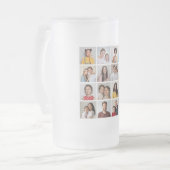 Creëer Uw eigen 16 Fotocollage Matglas Bierpul (Voorkant links)