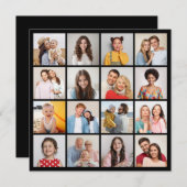 Creëer Uw eigen 16 Fotocollage Notitiekaartje (Voorkant / Achterkant)