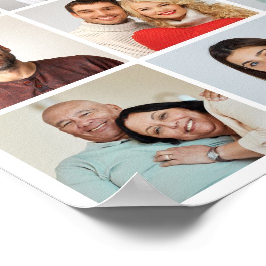 Creëer Uw eigen 16 Fotocollage Poster (Hoek)