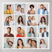 Creëer Uw eigen 16 Fotocollage Poster (Voorkant)