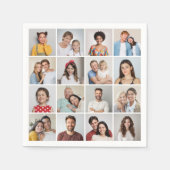Creëer Uw eigen 16 Fotocollage Servet (Voorkant)