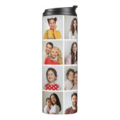Creëer Uw eigen 16 Fotocollage Thermosbeker (Gedraaid links)