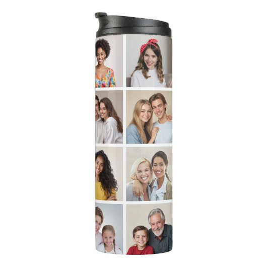Creëer Uw eigen 16 Fotocollage Thermosbeker (Geroteerd rechts)
