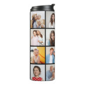 Creëer Uw eigen 16 Fotocollage Thermosbeker (Gedraaid links)