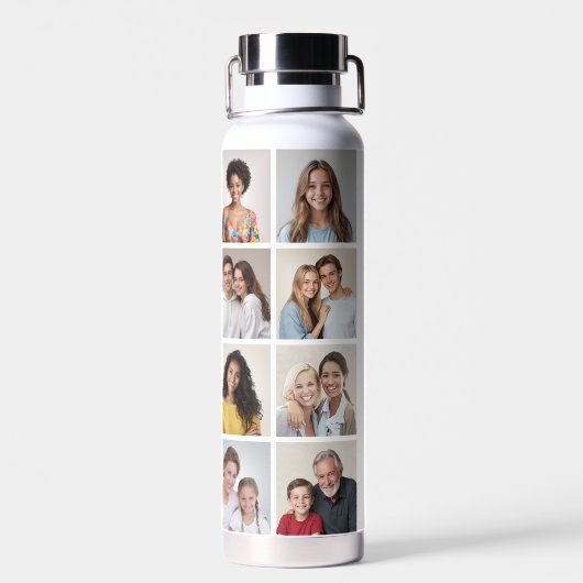 Creëer Uw eigen 16 Fotocollage Waterfles (Achterkant)