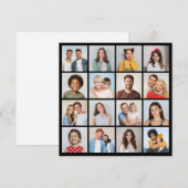 Creëer Uw eigen 16 Fotocollage Wenskaart (Voorkant / Achterkant)