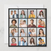 Creëer Uw eigen 16 Fotocollage Wenskaart (Voorkant)