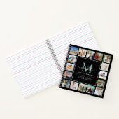 Creëer Uw eigen 17 Foto Collage, Monogram & Citaat Notitieboek (Binnen)