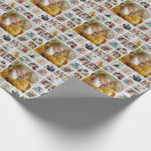 Creëer Uw eigen 17 fotocollage Cadeaupapier (Hoek)