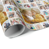 Creëer Uw eigen 17 fotocollage Cadeaupapier (Rol Hoek)