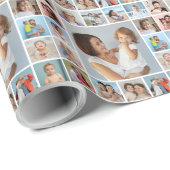 Creëer Uw eigen 17 fotocollage Cadeaupapier (Rol Hoek)