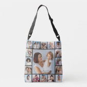 Creëer Uw eigen 17 fotocollage Crossbody Tas (Achterkant)