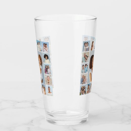 Creëer Uw eigen 17 fotocollage Glas (Links)