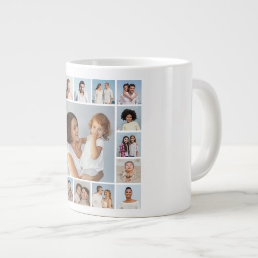 Creëer Uw eigen 17 fotocollage Grote Koffiekop (Voorkant rechts)
