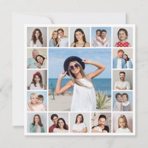 Creëer Uw eigen 17 fotocollage Kaart