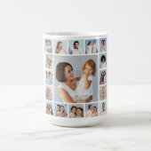 Creëer Uw eigen 17 fotocollage Koffiemok (Center)