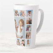 Creëer Uw eigen 17 fotocollage Latte Mok (Rechterhoek)