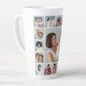Creëer Uw eigen 17 fotocollage Latte Mok (Linkerhoek)