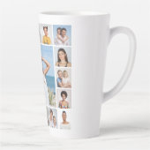 Creëer Uw eigen 17 fotocollage Latte Mok (Rechts)