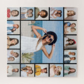 Creëer Uw eigen 17 fotocollage Legpuzzel (Horizontaal)