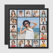 Creëer Uw eigen 17 Fotocollage Magnetische Kaart (Voorkant / Achterkant)