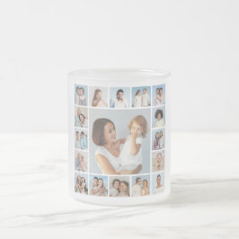 Creëer Uw eigen 17 fotocollage Matglas Koffiemok