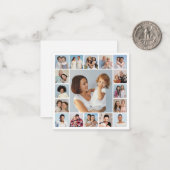 Creëer Uw eigen 17 Fotocollage Note Kaart Notitiekaartje (Voorkant / Achterkant in situ)