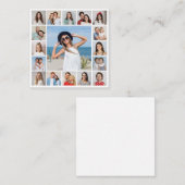Creëer Uw eigen 17 fotocollage Notitiekaartje (Voorkant / Achterkant)