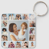 Creëer Uw eigen 17 fotocollage Sleutelhanger (Achterkant)
