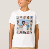 Creëer Uw eigen 17 fotocollage T-shirt (Voorkant)