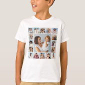 Creëer Uw eigen 17 fotocollage T-shirt (Voorkant)