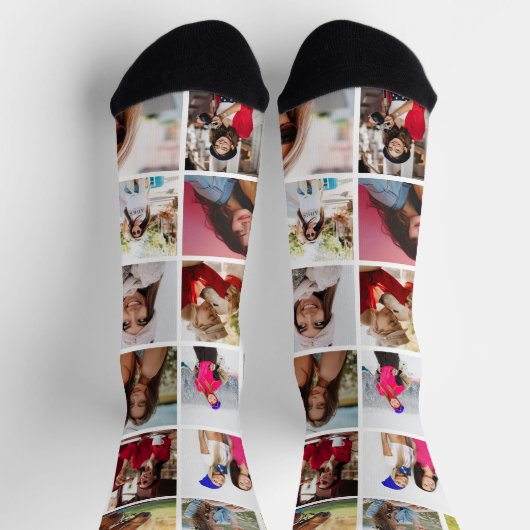 Creëer uw eigen 18 foto Afbeelding Custom Sokken (Top)