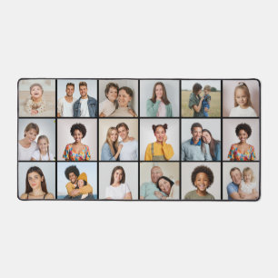 Creëer Uw eigen 18 Foto-Collage bewerkbare kleur Bureaumat