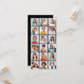 Creëer Uw eigen 18 Foto-Collage bewerkbare kleur Kaart (Voorkant / Achterkant in situ)