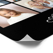 Creëer Uw eigen 18 fotocollage Een groet toevoegen Poster (Hoek)