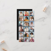 Creëer Uw eigen 18 Fotocollage Groet Kaart (Voorkant / Achterkant in situ)