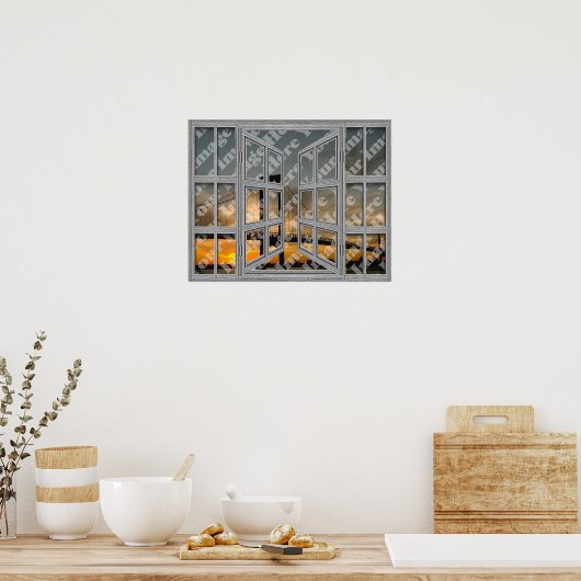 Creëer Uw eigen 18-puit open Poster voor venster (Keuken)
