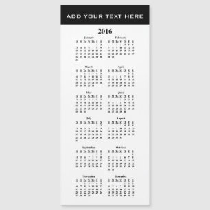 Creëer Uw eigen 2016 Kalender Sjabloon