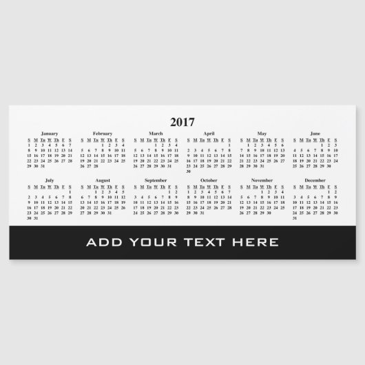 Creëer Uw eigen 2017 Custom Calendar Magnetische K (Voorkant)