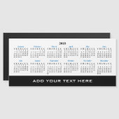 Creëer Uw eigen 2018 aangepaste kalender-magneetka (Voorkant / Achterkant)