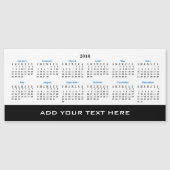 Creëer Uw eigen 2018 aangepaste kalender-magneetka (Voorkant)