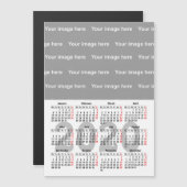 Creëer uw eigen 2020-kalender Magnetic Card (Voorkant / Achterkant)