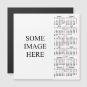 Creëer uw eigen 2020-kalender Magnetische kaart (Voorkant / Achterkant)