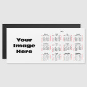 Creëer Uw eigen 2021 aangepaste kalender-magneetka (Voorkant / Achterkant)
