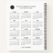 Creëer Uw eigen 2021-bedrijfkalender | NOTITIEBOEK (Achterkant)