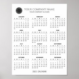 Creëer Uw eigen 2021-bedrijfkalender | POSTER